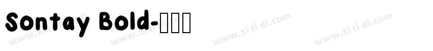 Sontay Bold字体转换